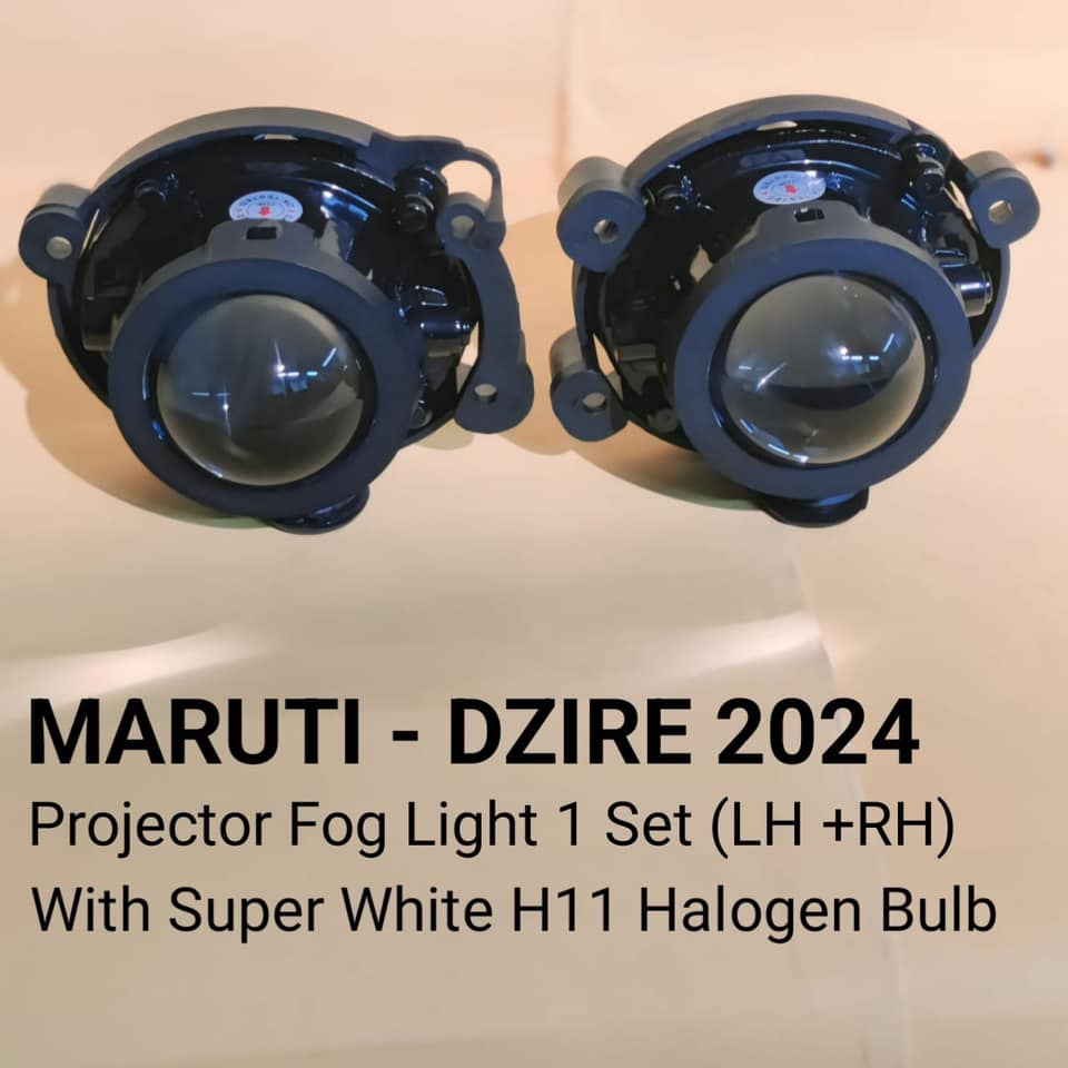 Auto Pearl H11 Halogen Bulb Projector DRL Fog light for Dzire 2024 (Set of 2)