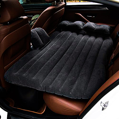 Car Inflatable Bed Air Sofa with Two Inflatable Pillow for Car Fits Most Car Models