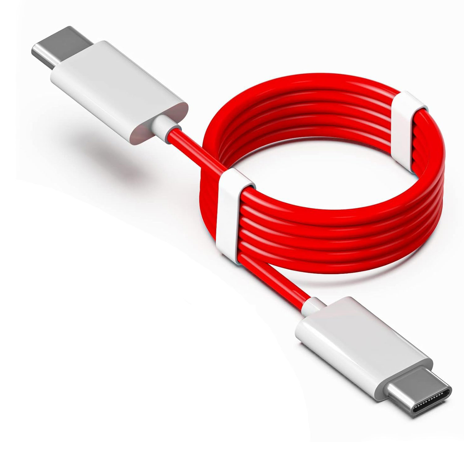 Type-C Super PD-02 Data Cable Type-C to Type-C, PD Data Sync Fast Charging Cable, All Type C Devices, RED, 1 Meter Compatible All Cars