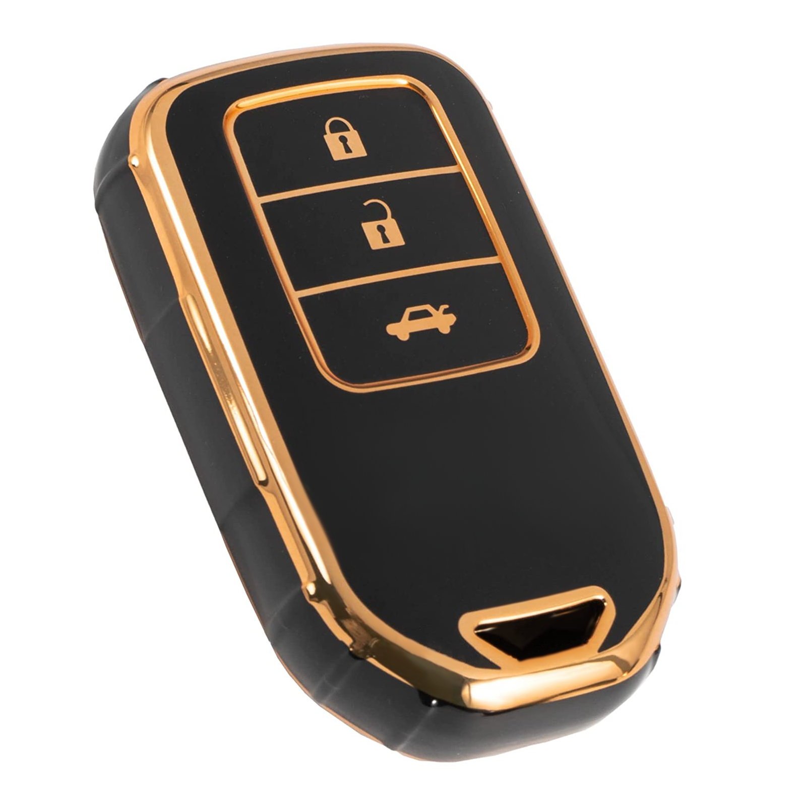 TPU Key Cover Compatible for Honda City | Amaze | WRV | CRV | Jazz | 3 Button Smart Key