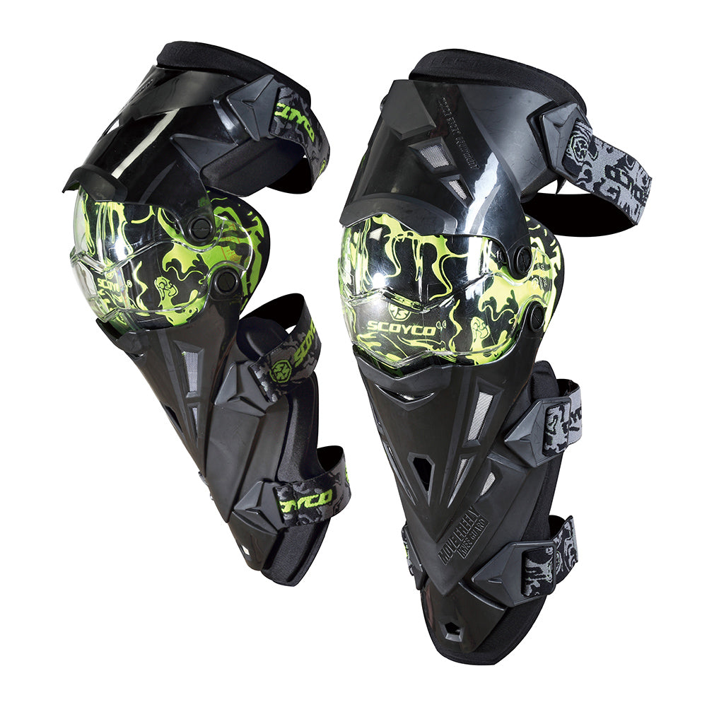 K12 Bike Riding Knee Guard Triumph with Hologram Sticker (Green) - (Set of 2)