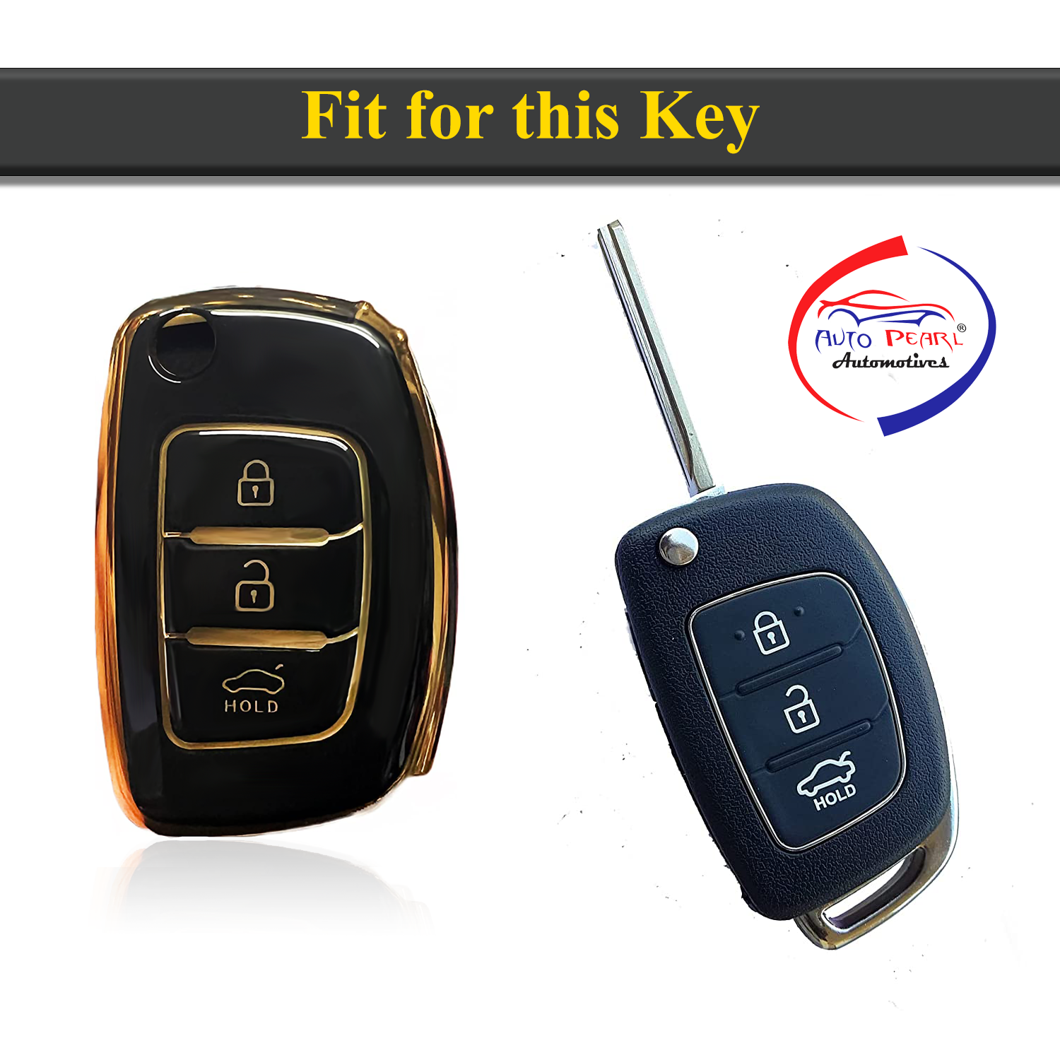 TPU Car Key Cover Compatible with Hyundai Old i-10 Grand, Old i-20, Old Creta Flip Key