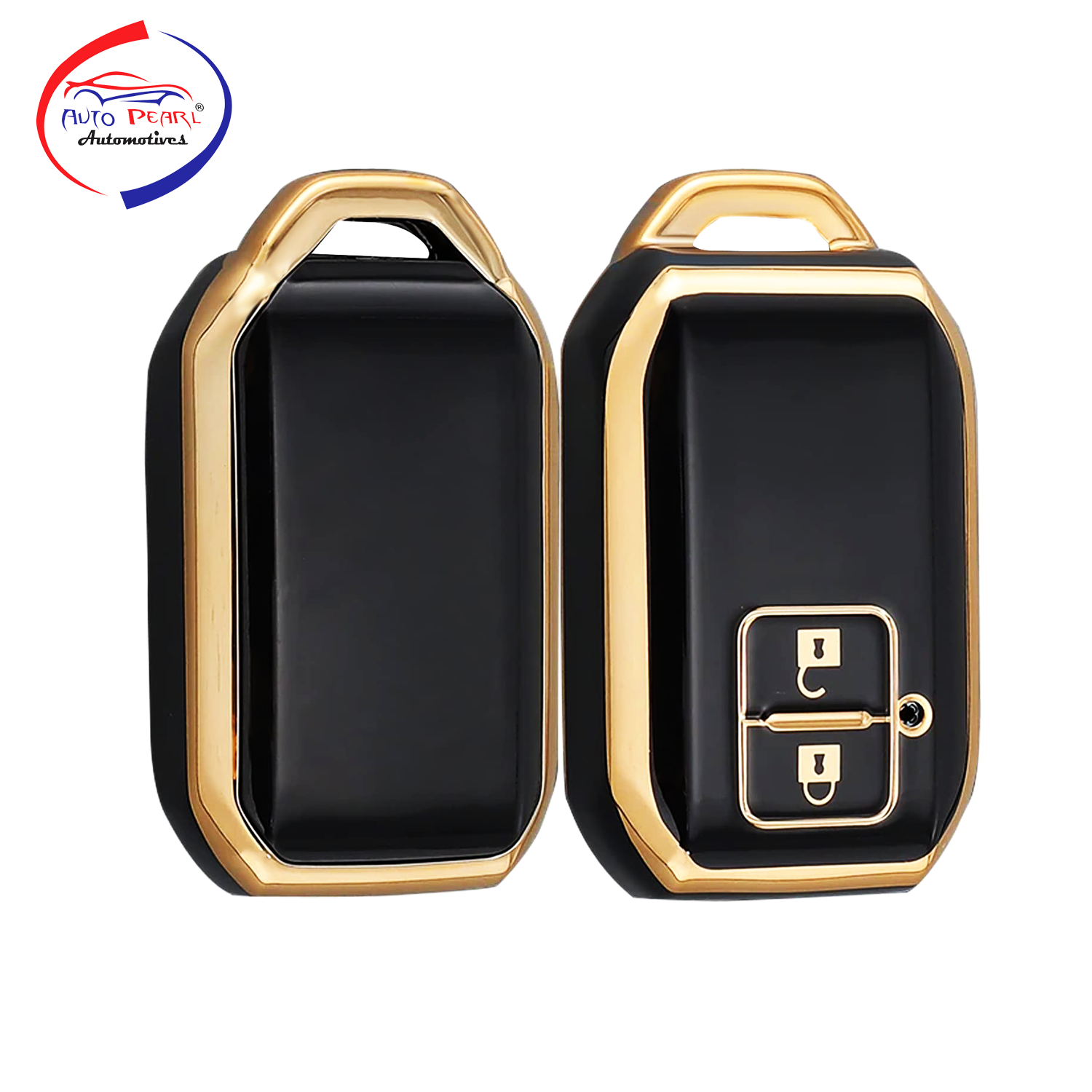 TPU Key Cover Compatible with Suzuki Baleno | Grand Vitara | XL6 | Swift | Brezza | Celerio | Ignis | Ertiga | Dzire 2 Button Smart Key