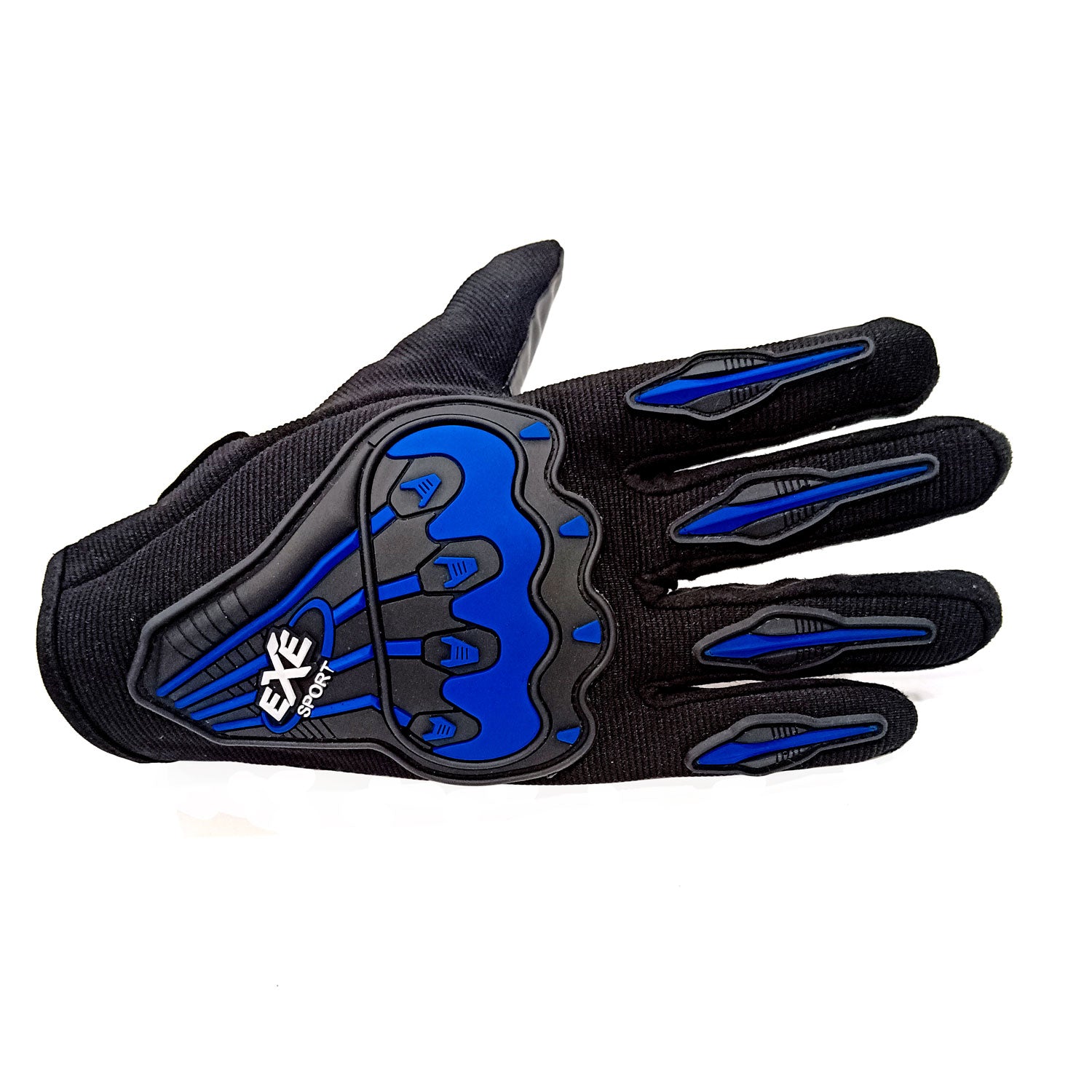 Bike Riding Gloves with Touch Screen Sensitivity Riding Full Gloves Riding Gloves  Blue with Black