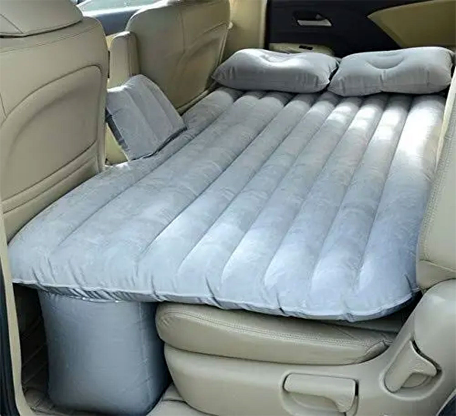 Car Inflatable Bed Air Sofa with Two Inflatable Pillow for Car Fits Most Car Models