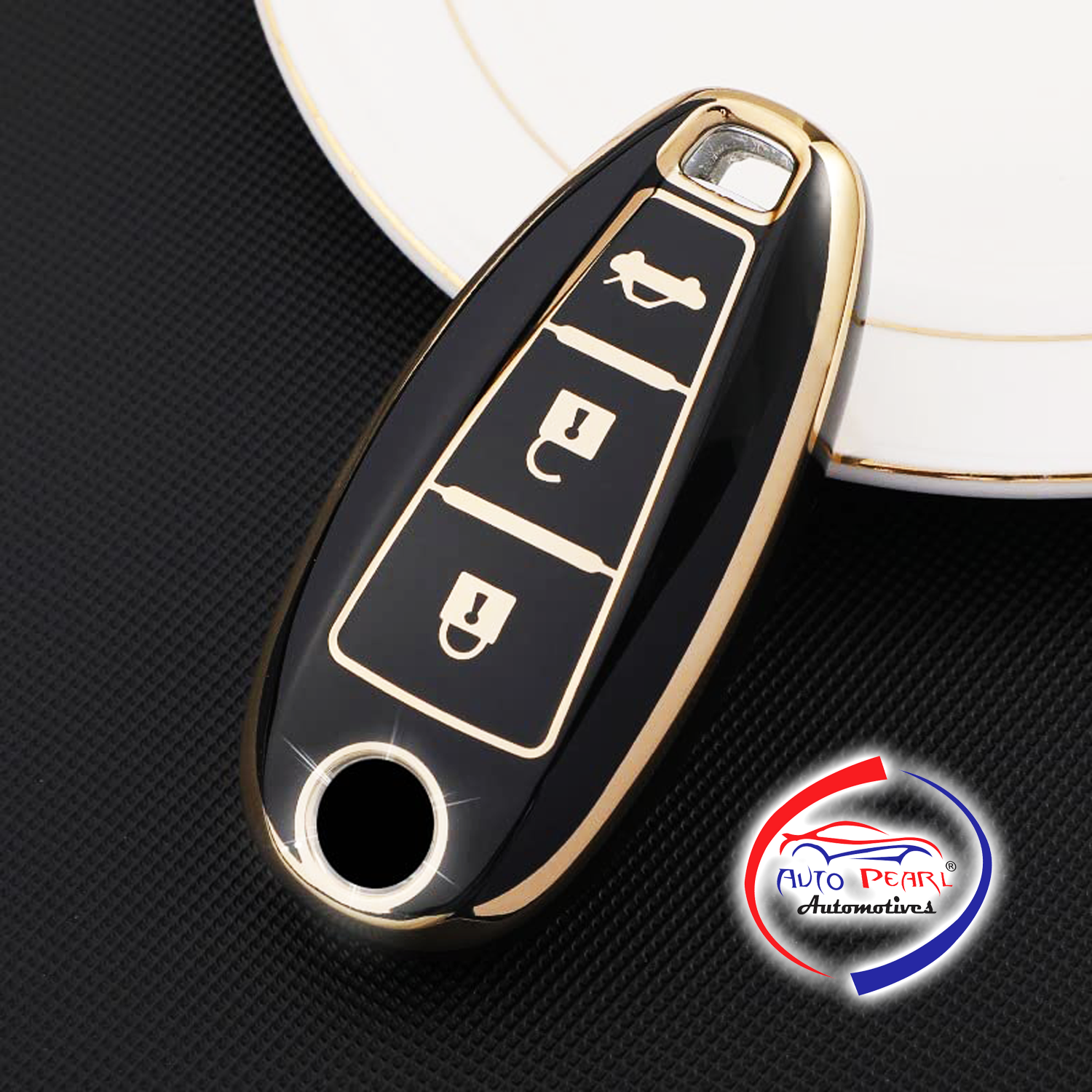 TPU Key Cover Compatible with Baleno, Brezza, S Cross, Ciaz, Swift 3 Button Smart Key