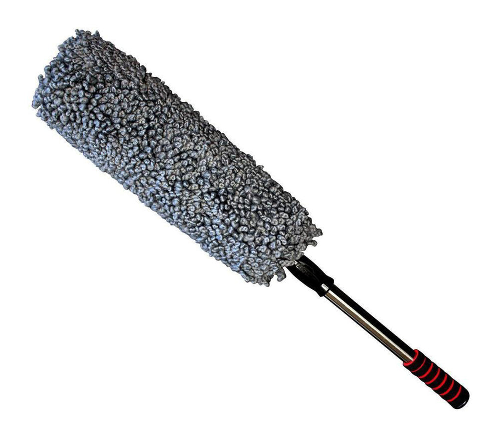 Microfiber Multipurpose Duster- Exterior Or Interior Use- Lint Free- Long Unbreakable Extendable Handle Pack of 1