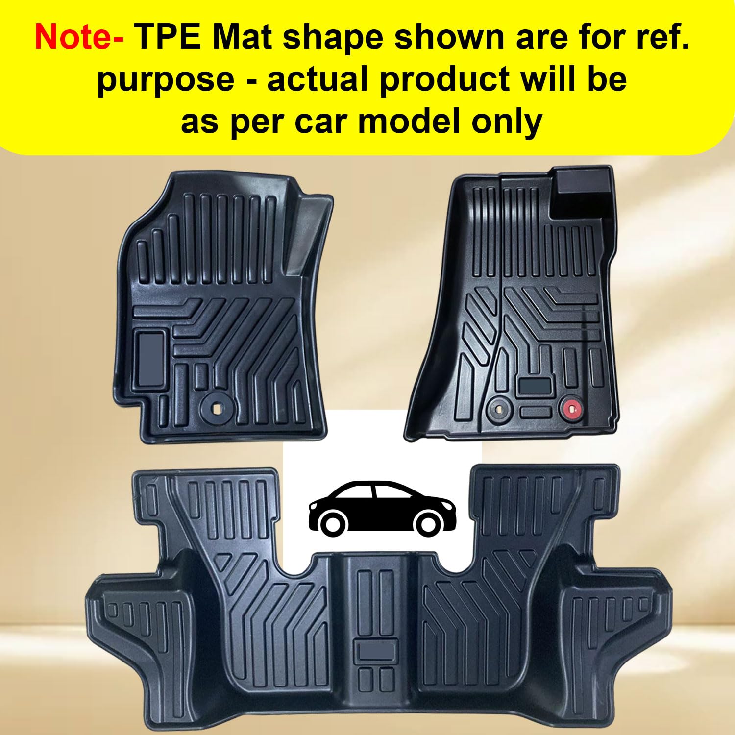 Car TPE Floor Mats Premium Life Long Foot Mat