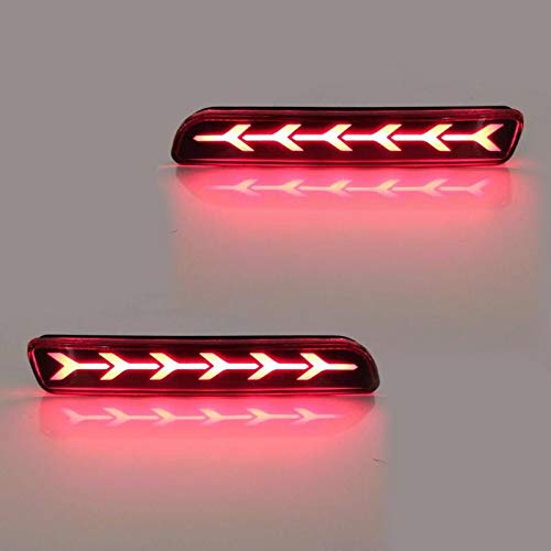 Car Rear Cat Eye Reflector for Car Arrow Led Rear Bumper DRL Brake Light Cat Eye Reflector for Ritz Type-2, WagonR 2019, S-Presso, Ertiga 2018, Ertiga 2012, Baleno 2015, Ciaz, SX4, Ertiga 2016, Dzire Type-1, Dzire 2017, Ritz Type-1, Brezza, Ciaz 2018