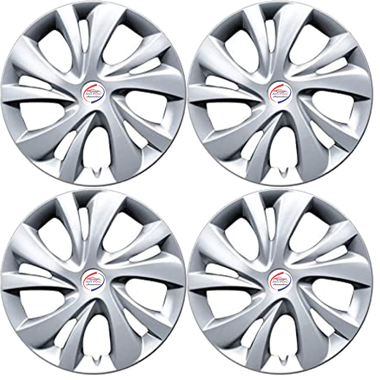 R14 Press Type Hubcap Dzire T5 Wheel Cover Replacements for OEM Steel Wheels Polypropylene Material with Retention Ring | Set of 4 Pcs