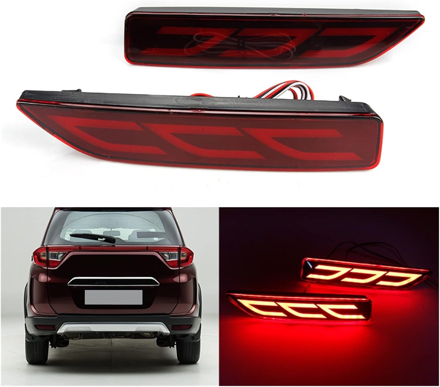 Car Rear Cat Eye Reflector for Car Arrow Led  Cat Eye Reflector for Brezza, Ciaz 2018, Ertiga2012, Ertiga 2016, Ertiga 2018, Ritz Type-1, RitzType-2, S-Cross, S-Presso, SX4, Baleno RS, WagonR 2019,  Baleno 2015, Dzire Type-1, Dzire 2017