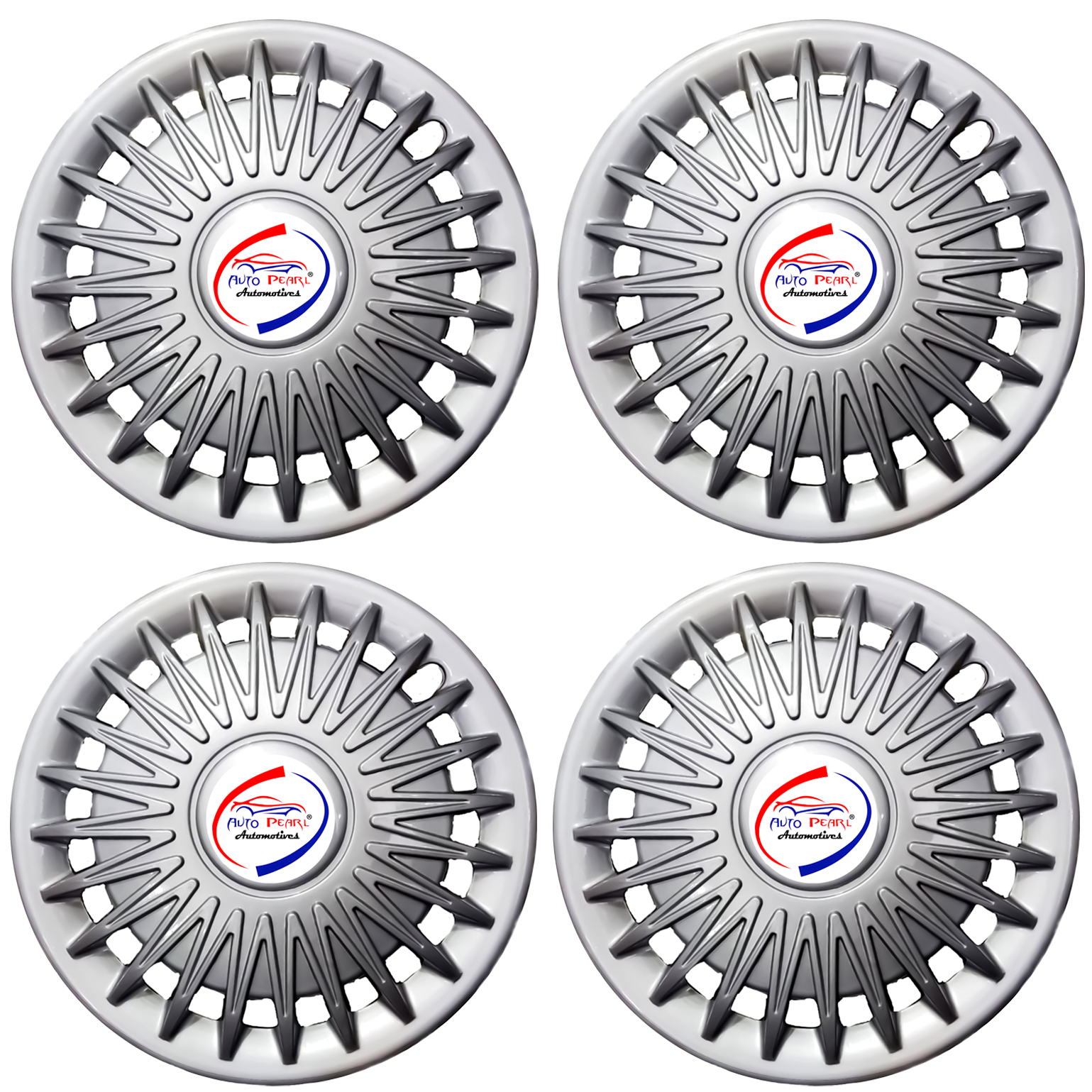 R13 Press Type Hubcap Rush Wheel Cover Replacements for OEM Steel Wheels Polypropylene Material with Retention Ring | Set of 4 Pcs (Copy)