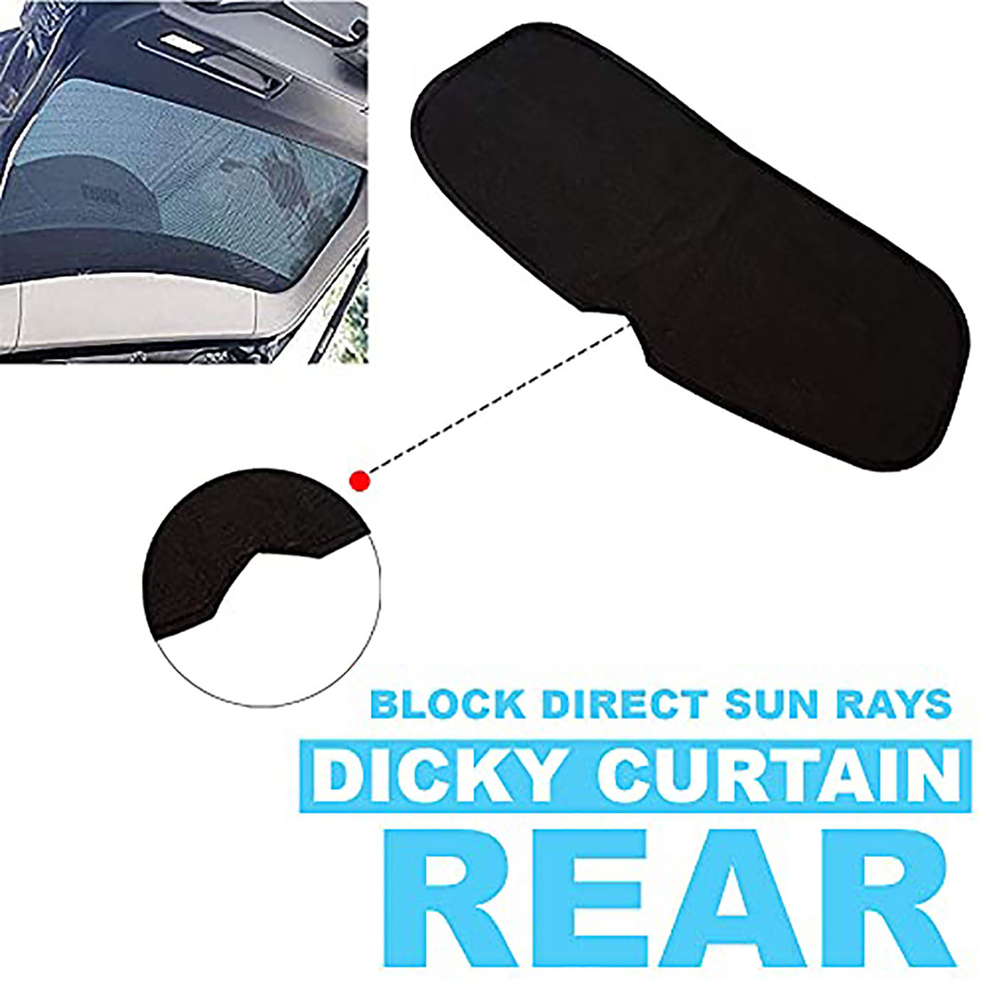 Rear Dicky Cotton Mesh Fabric Sun Shades Car Curtain 1 Pc for Mitsubishi