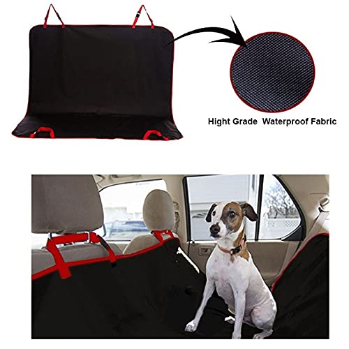 Dog Car Seat Cover, Waterproof & Scratch Proof & Nonslip Back Seat Cover, Dog Travel, Pet Cover (Black)