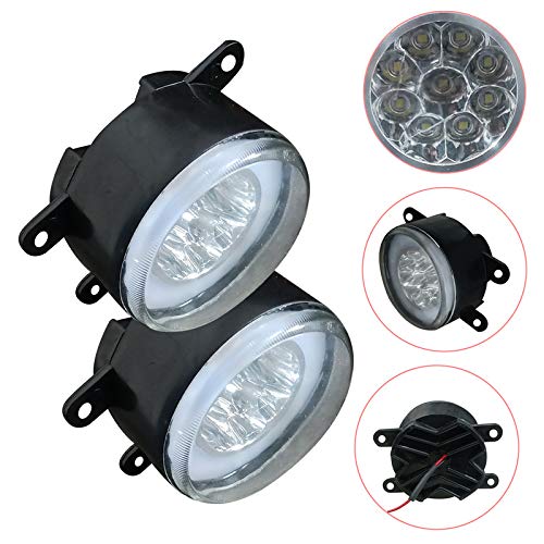 Car High Power 9-DRL LED DDEL Fog Light (Set of 2 Pcs)