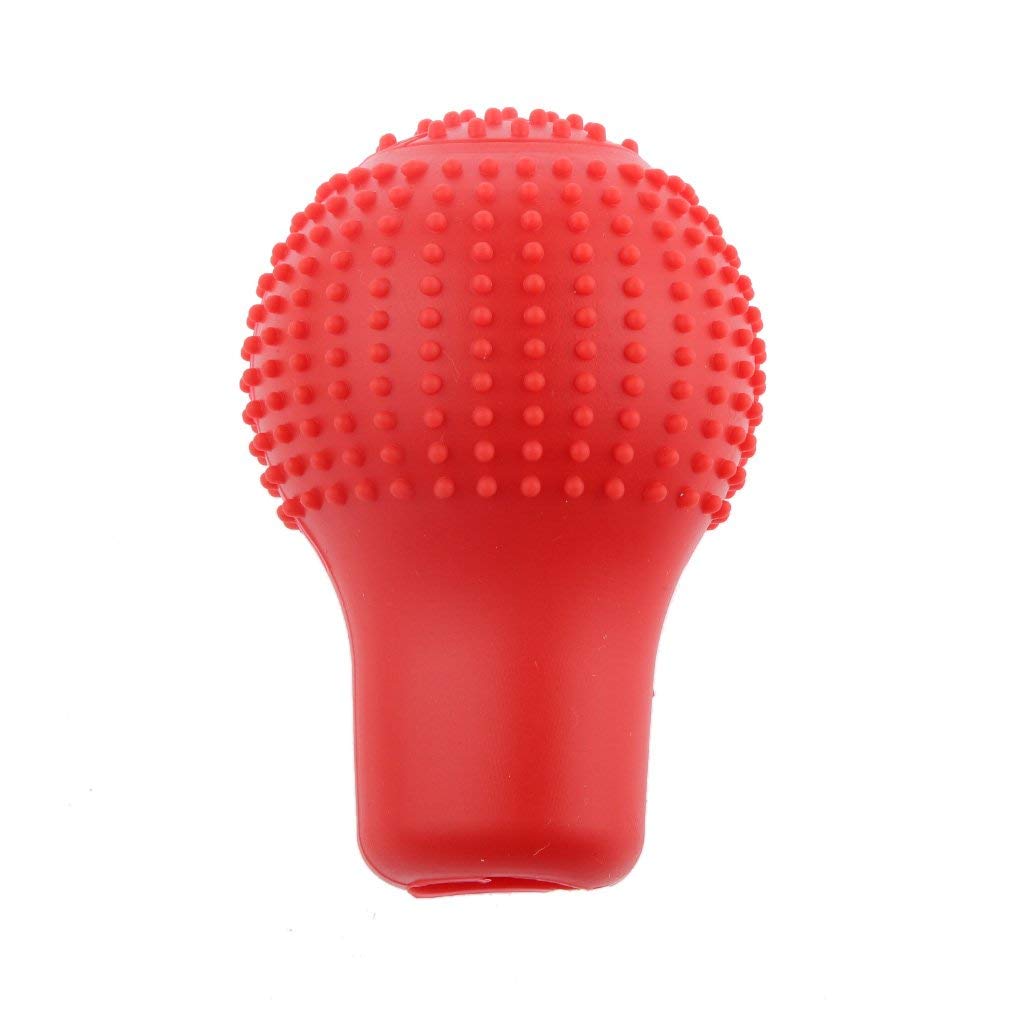 Car Non Slip Soft Silicon Cola Color Gear Shift Knob Cover- (Round Shape)