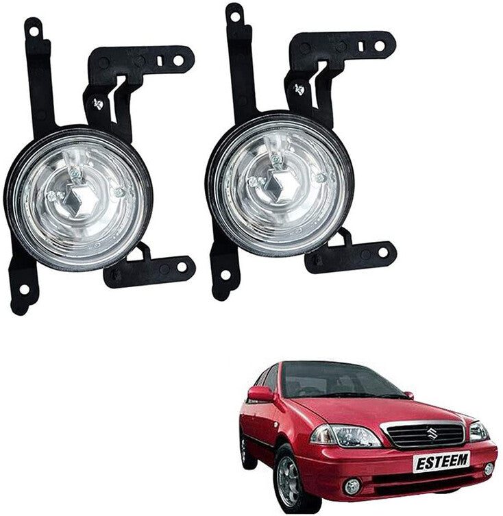 Car Fog Lamp Lights Without wiring kit and Switch Compatible with- Esteem