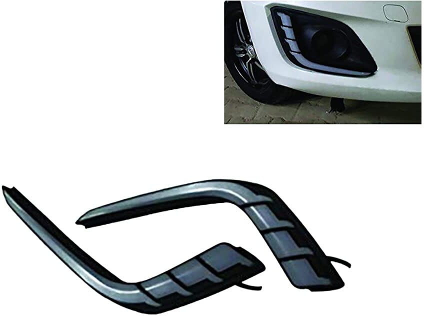 DAY RUNNING LIGHT FOG LIGHT DRL WITH INDICATOR FOR MARUTI Suzuki swift 2014 to 2017 and above (Set of 2) (Copy)