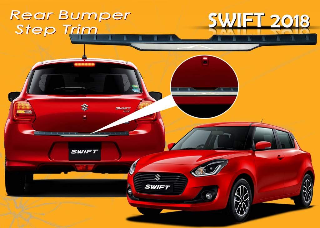 Car Rear Bumper Step Trim Guard Compatible with - Swift 2018