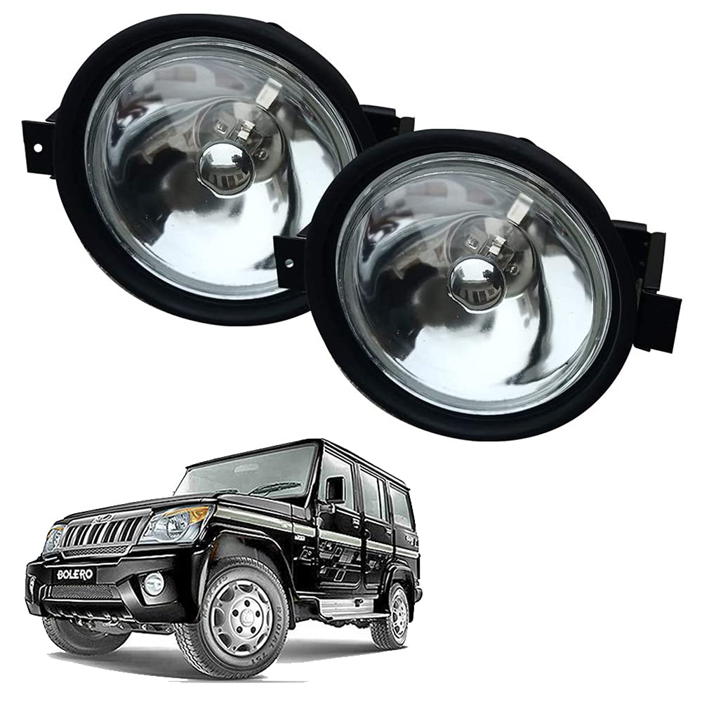 Car Fog Lamp Lights Without wiring kit and Switch Compatible with- Bolero Old