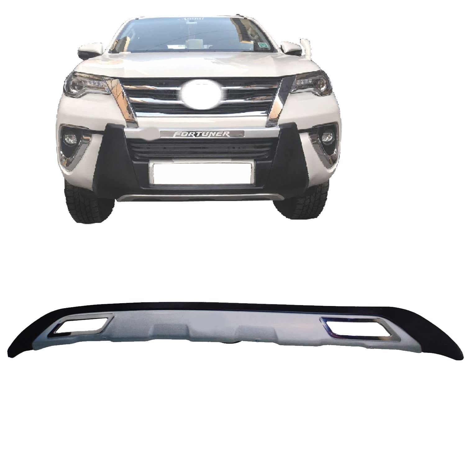 Bumper Diffuser (Rear) Reflector Imported Quality Compatible for Fortuner