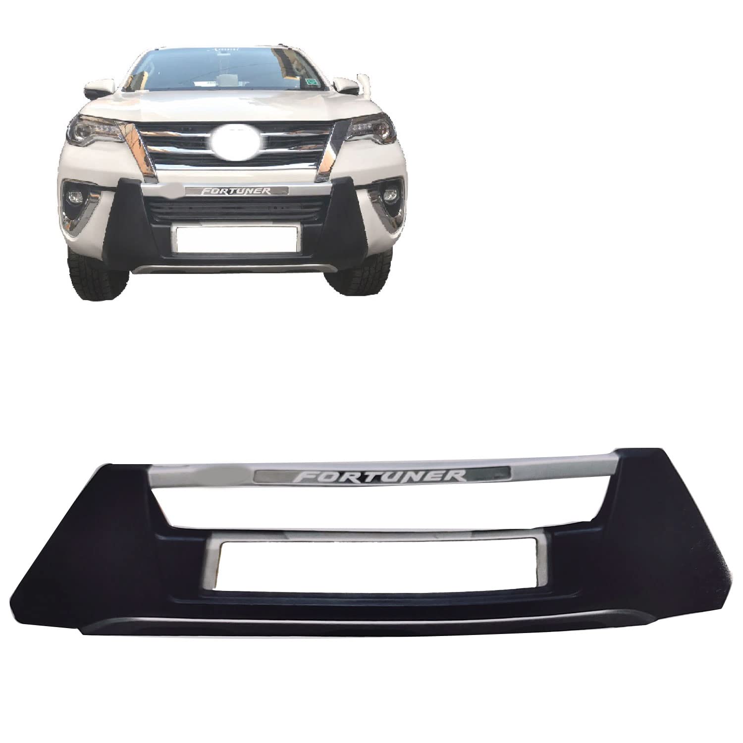 Bumper Diffuser (Front) Reflector Imported Quality Compatible for Fortuner