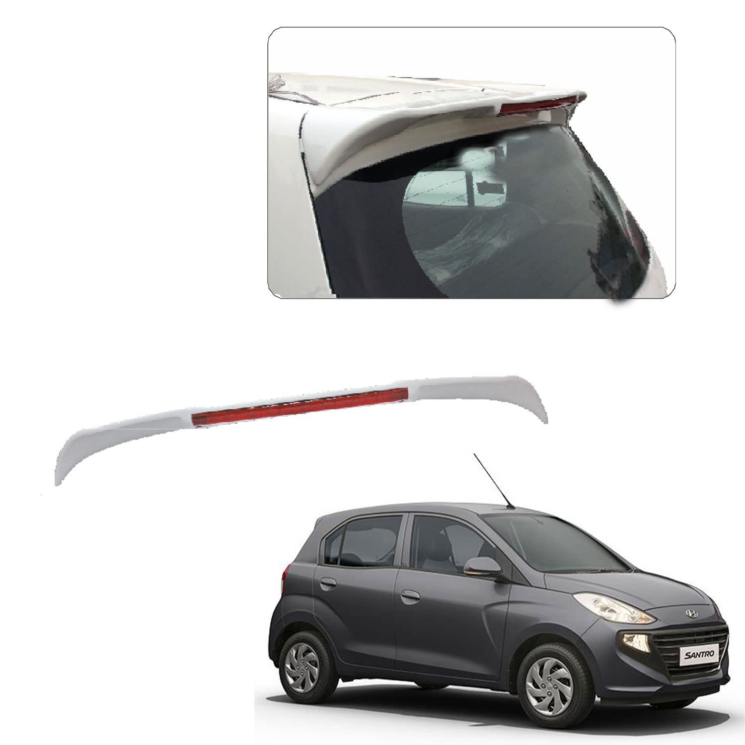 Car Body Colored Spoiler Latest ABS OE Type Drill Free Compatible with Xing 2018