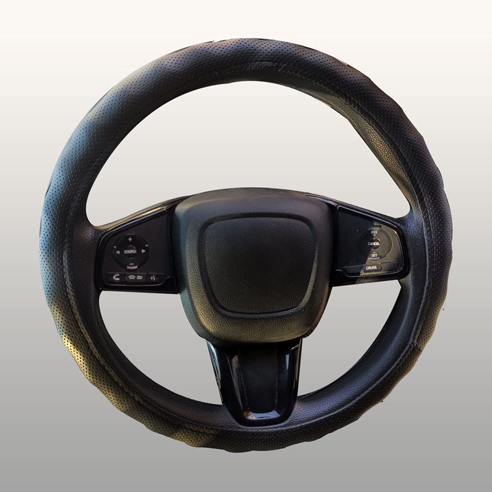 Ring Type Car Steering Wheel Cover Medium (Gold Full Cola) for Cars