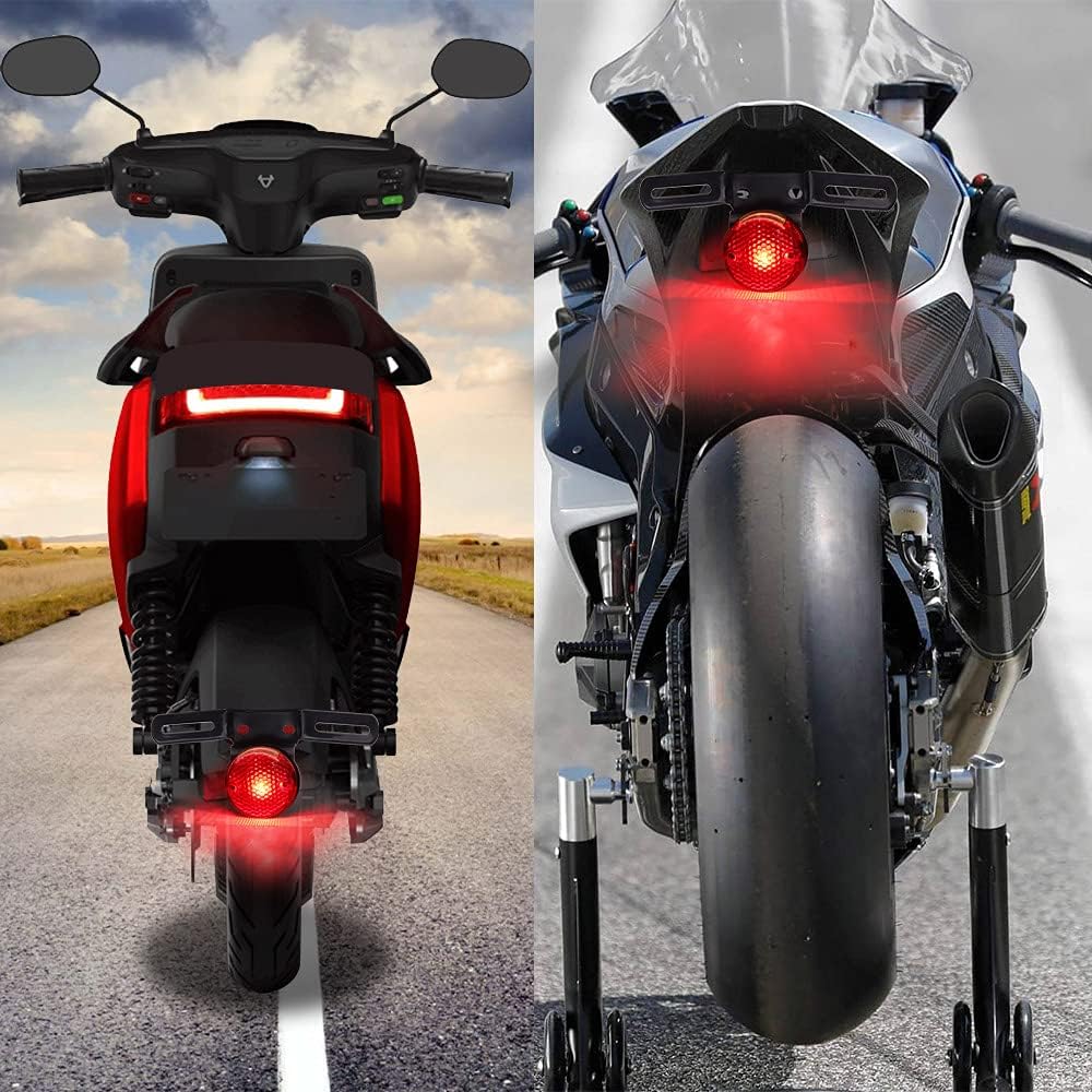 Brake Light Tail Light Stop Light LAMP Round Design compatible with All Bike