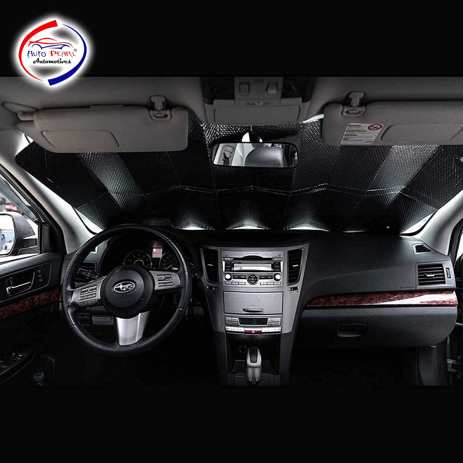 Car Windshield 5 Layer Sun Shade Front Window Sunshade Cover Blocks UV Rays Reflecting Foldable Aluminum Sunshade