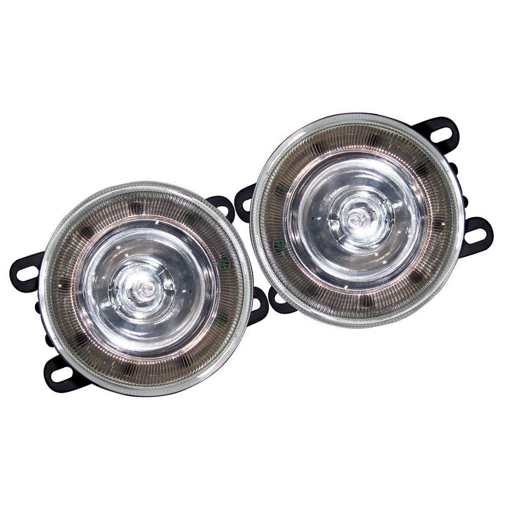 Car High Power 9 DRL LED DDEL Fog Light (Set of 2 Pcs)