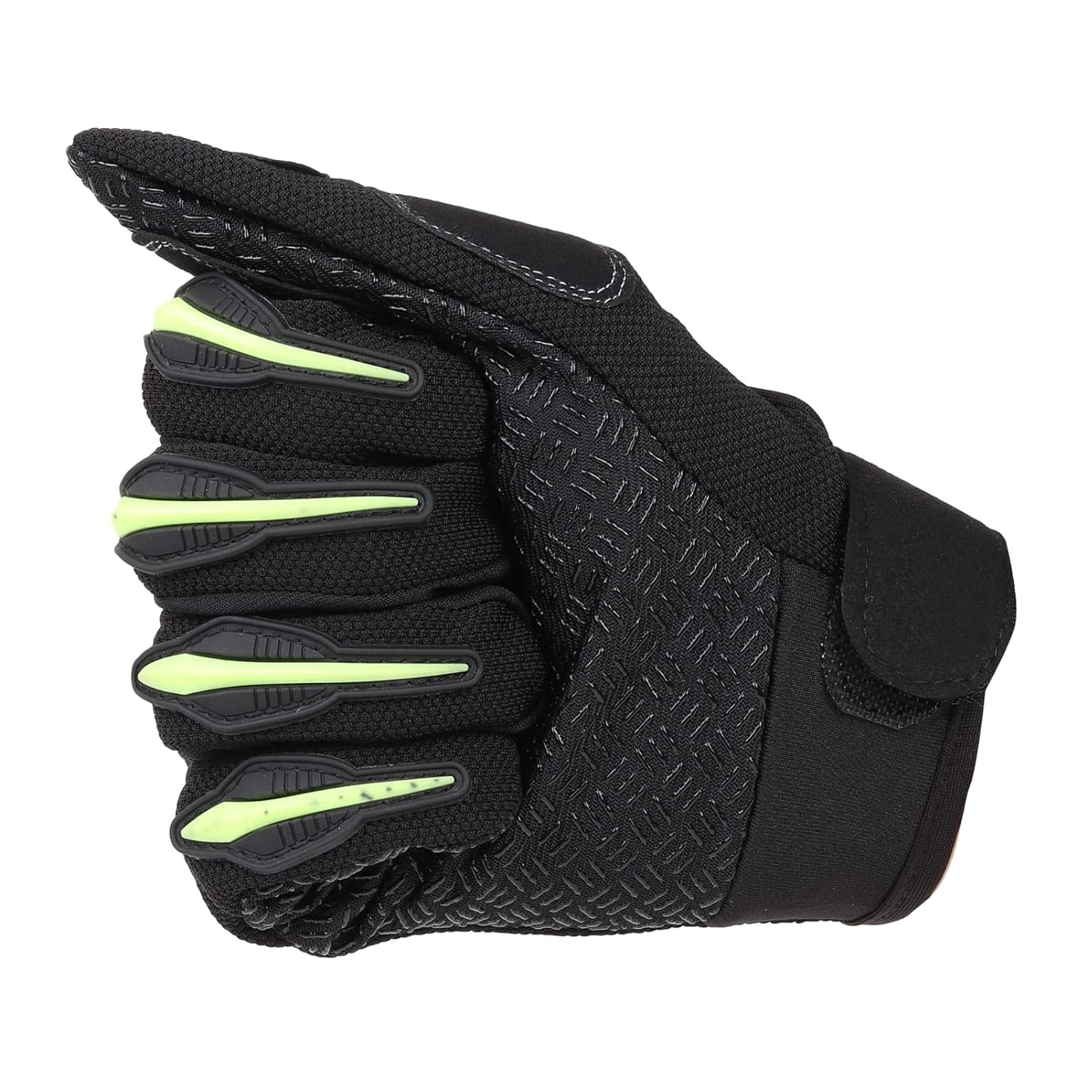 Bike Riding Gloves with Touch Screen Sensitivity Riding Full Gloves Riding Gloves  Lemon Green with Black