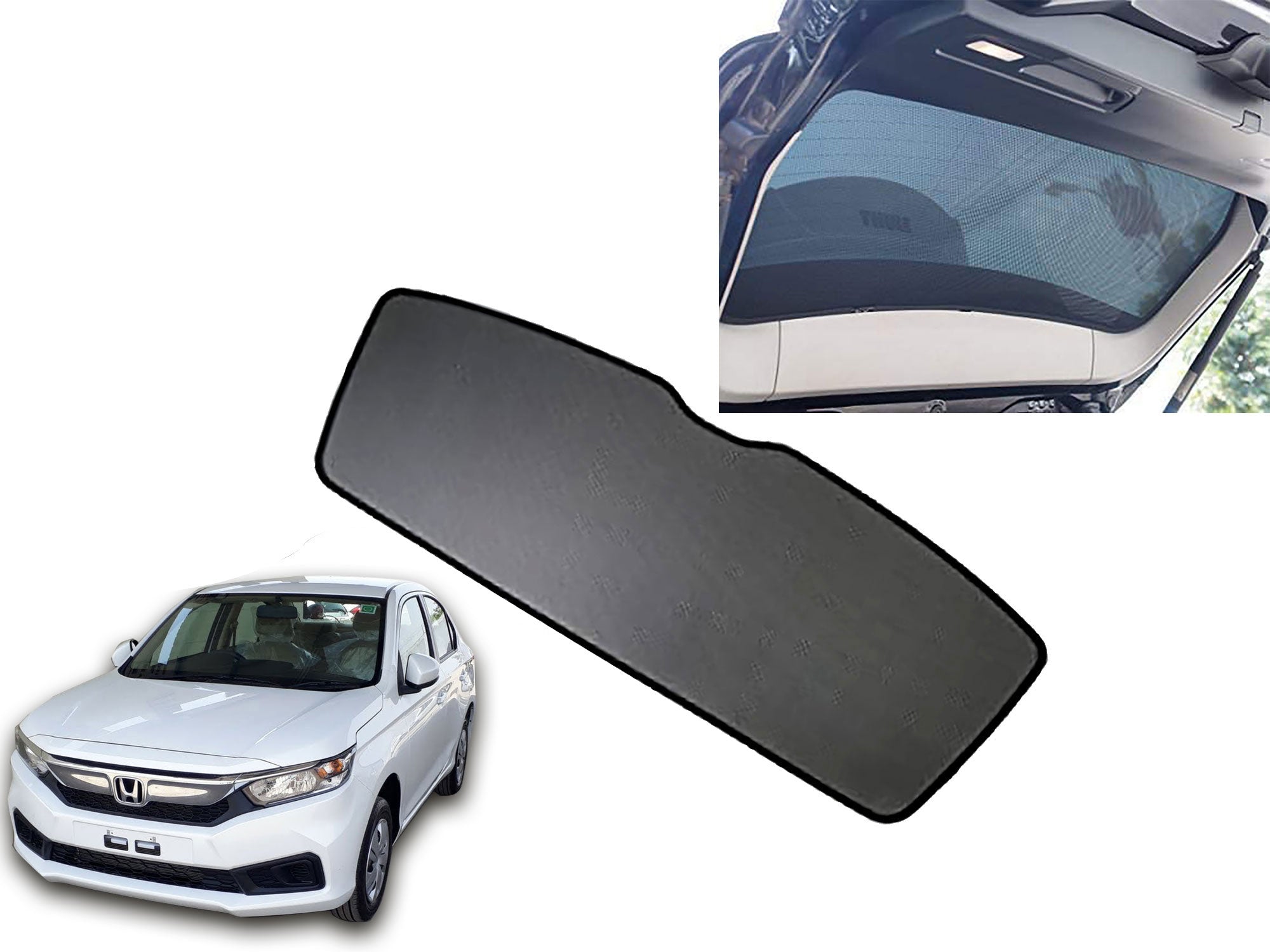 Rear Dicky Cotton Mesh Fabric Sun Shades Car Curtain 1 Pc for Honda