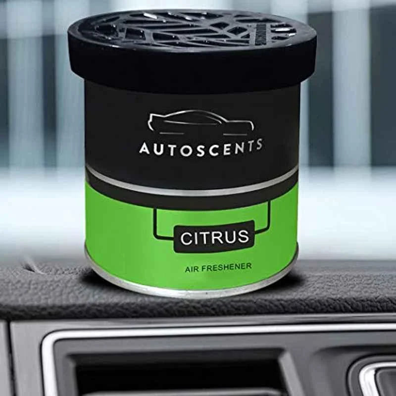 Auto Scents - Car Luxuary Organic Strong Air Freshener Perfume Gel, Freshen Up Your Car - 80 Grams - Citrus Fragrance