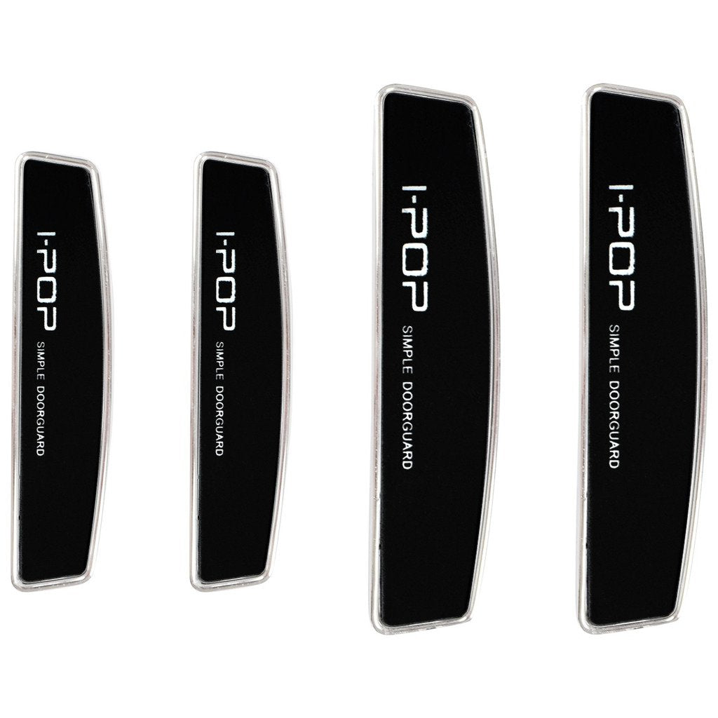 4 Pcs Car Door Edge Guard Original i-POP Black, Anti-Collision Strip, Anti-Impact, Anti-Scratch Door Protector