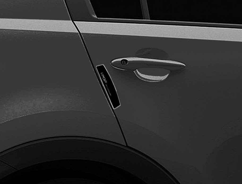 4 Pcs Car Door Edge Guard Original i-POP Black, Anti-Collision Strip, Anti-Impact, Anti-Scratch Door Protector