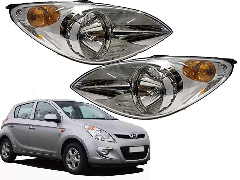 Auto Pearl Headlight Assembly Compatible with i20 Type-1 (2008-2012)