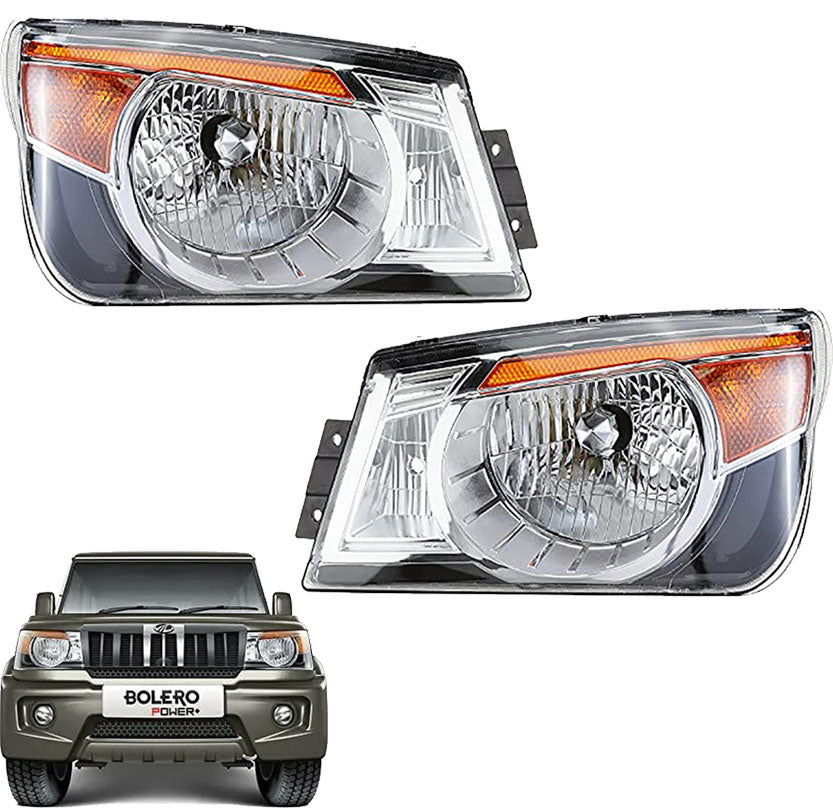 Auto Pearl Headlight Assembly Compatible with Bolero Power Plus 2020