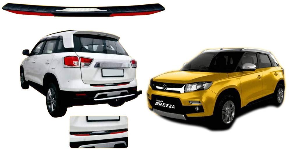 Car Rear Bumper Step Trim Guard Compatible with -Brezza