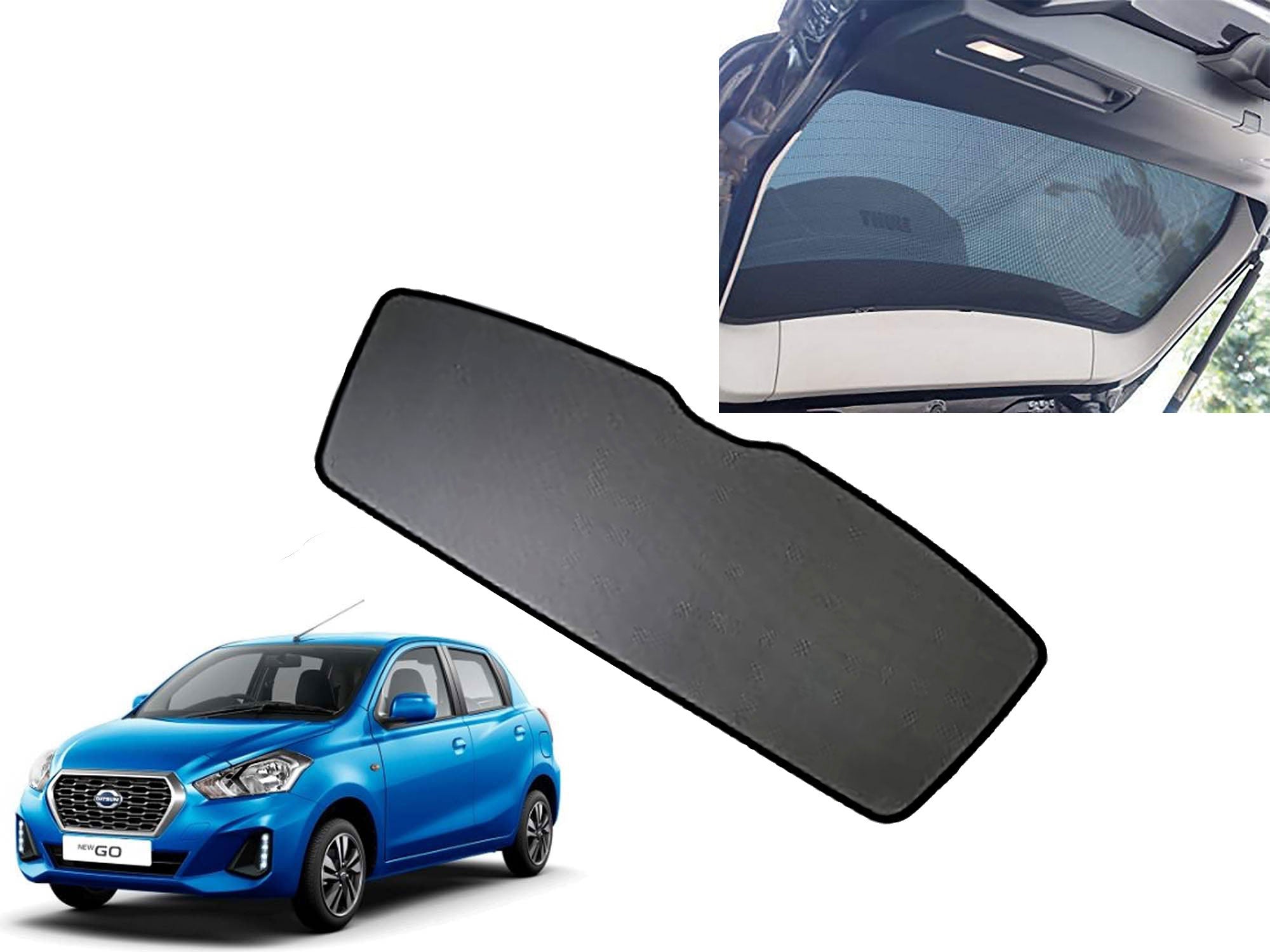 Rear Dicky Cotton Mesh Fabric Sun Shades Car Curtain 1 Pc for Datsun