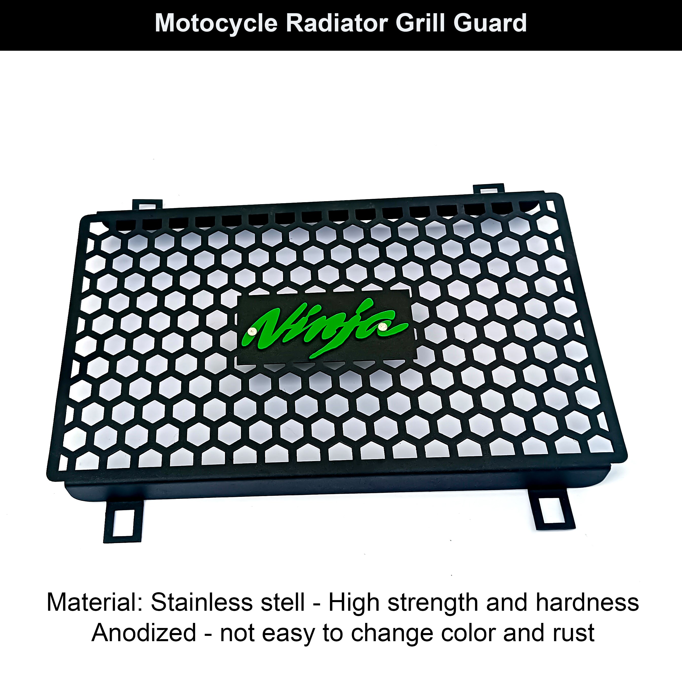 Radiator Guard /Radiator Grill compatible with Ninja 300 Bike Radiator Guard  (Kawasaki)