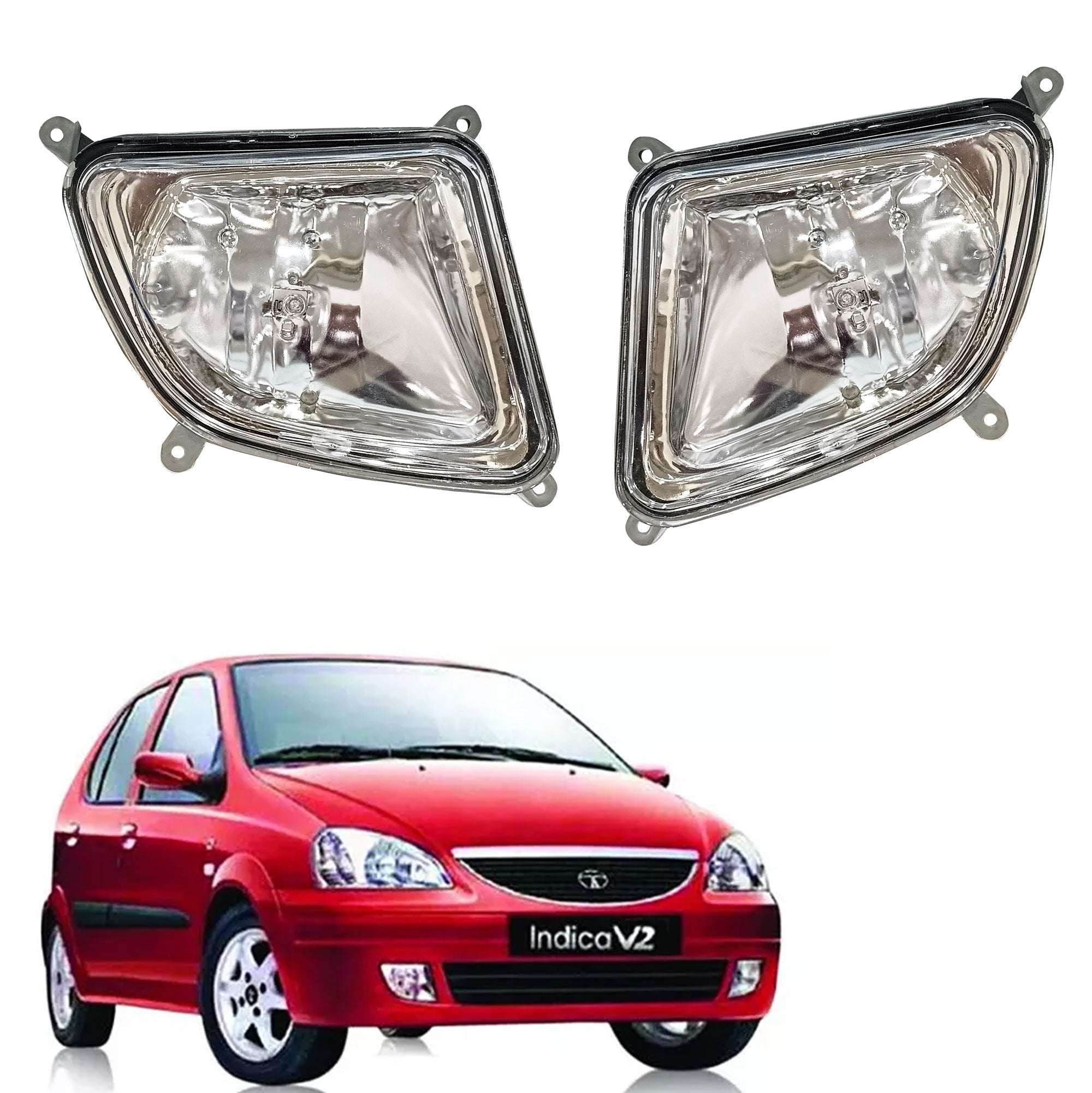 High Power Premium Quality Fog Lamp Compatible with Indica V2 (Set of 2 Pcs)