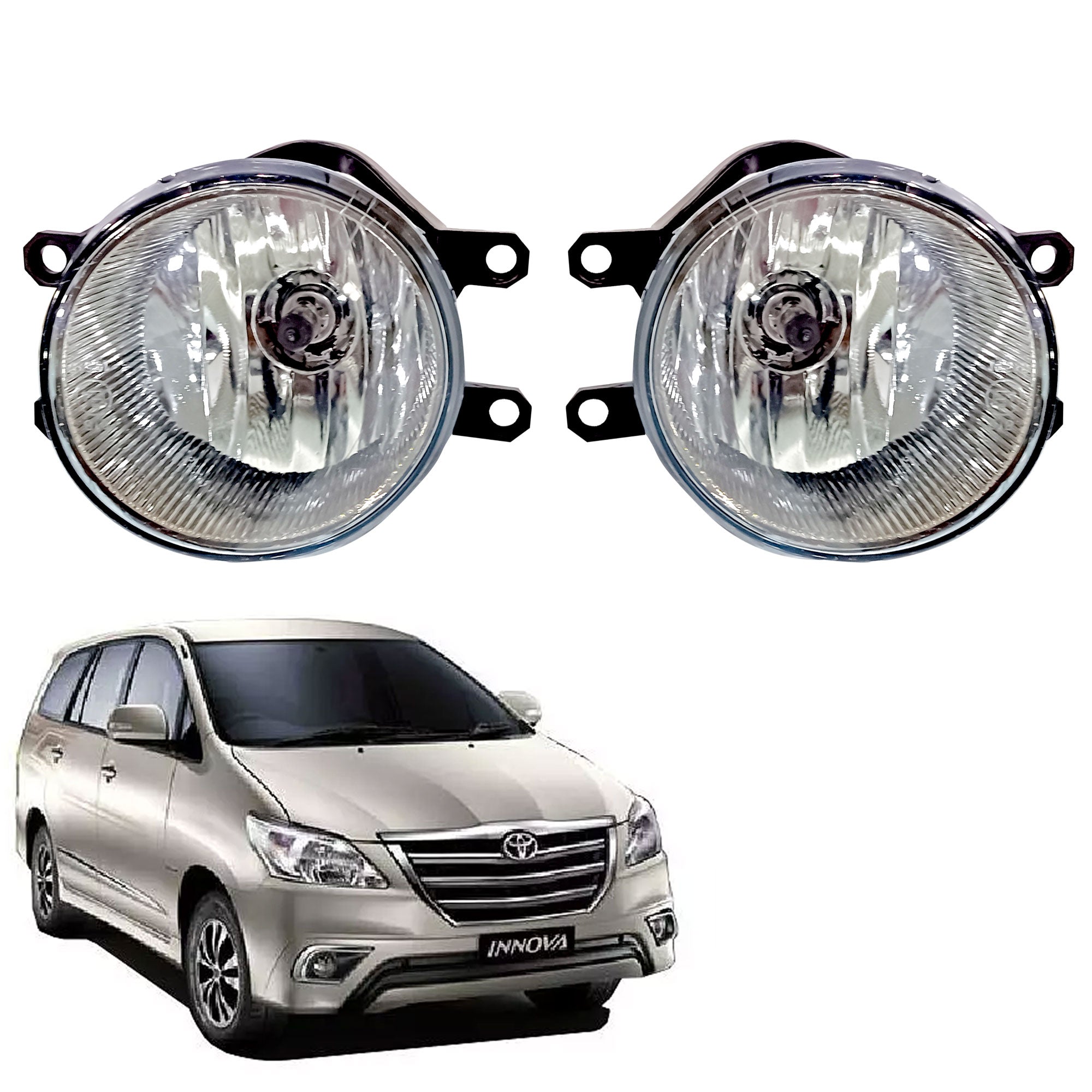 High Power Premium Quality Fog Lamp Compatible with Innova Type-3 (Set of 2 Pcs)