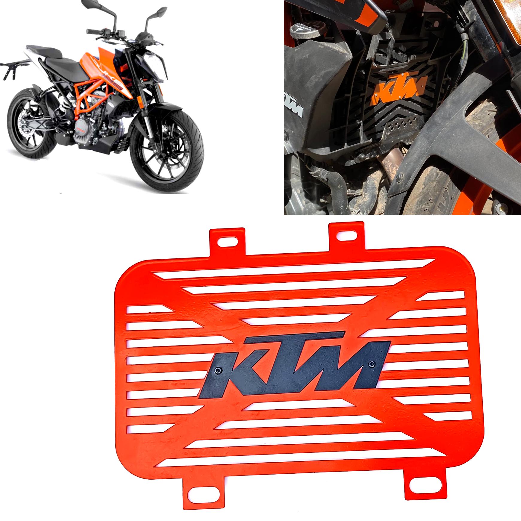 Radiator Guard /Radiator Grill compatible with KTM 125 Duke Bike Radiator Guard  (KTM)