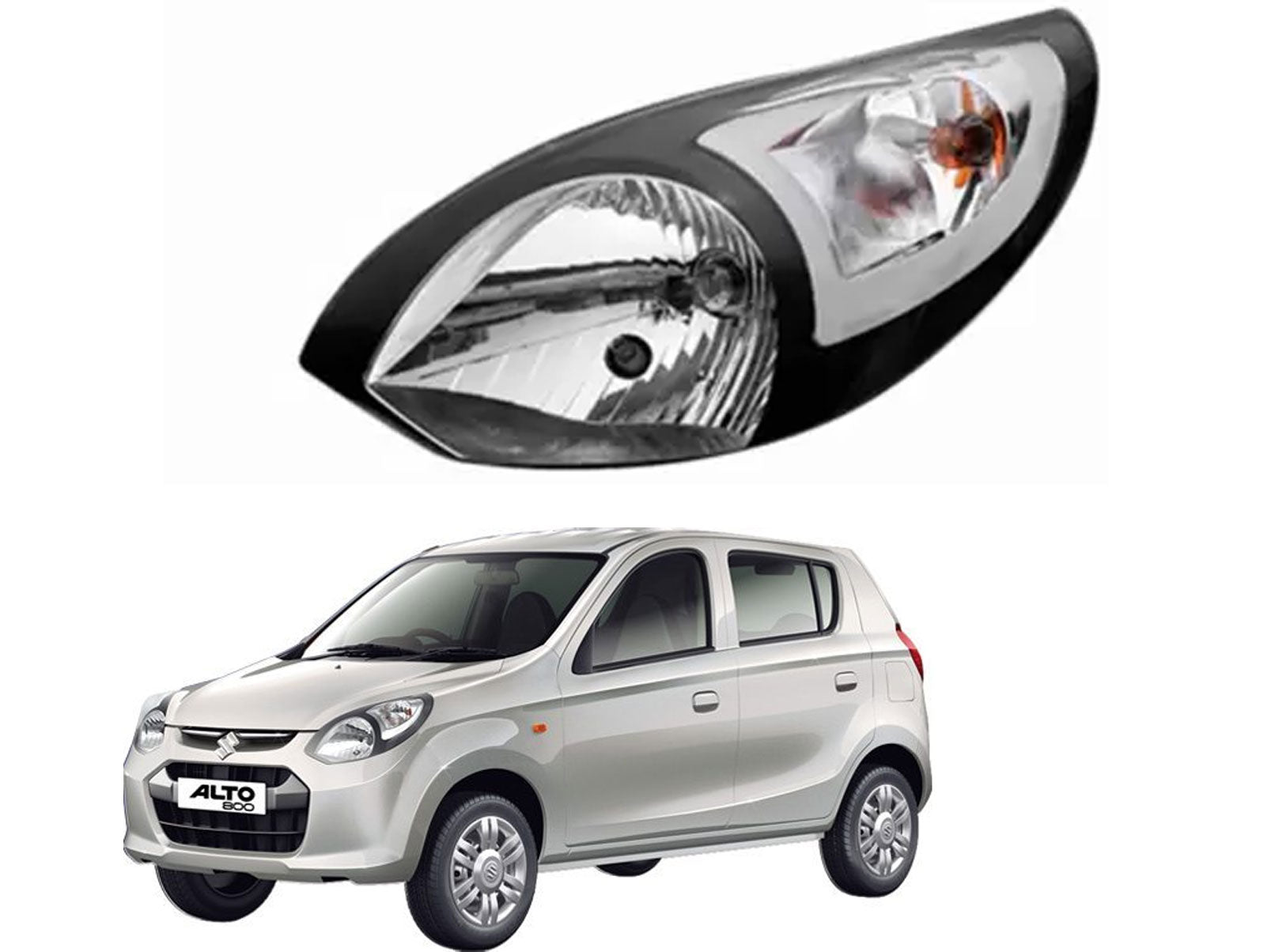 Auto Pearl Headlight Assembly Compatible with Maruti Alto STD 2020