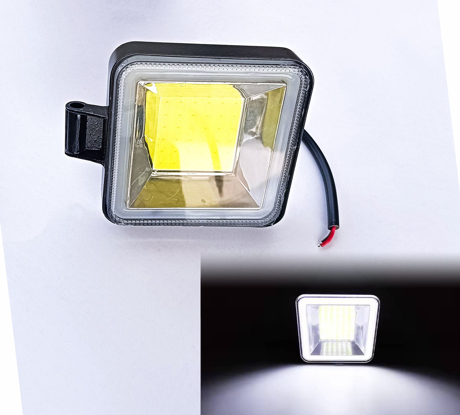 Mini COB DRL-Square COB Work Light compatible with All Bike (Pack of 1)