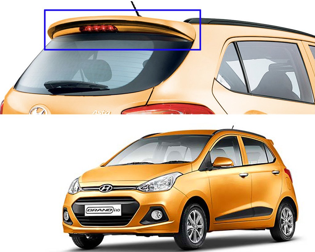 OE Type Car Spoiler for Hyundai i10 Grand, (Golden Orange)