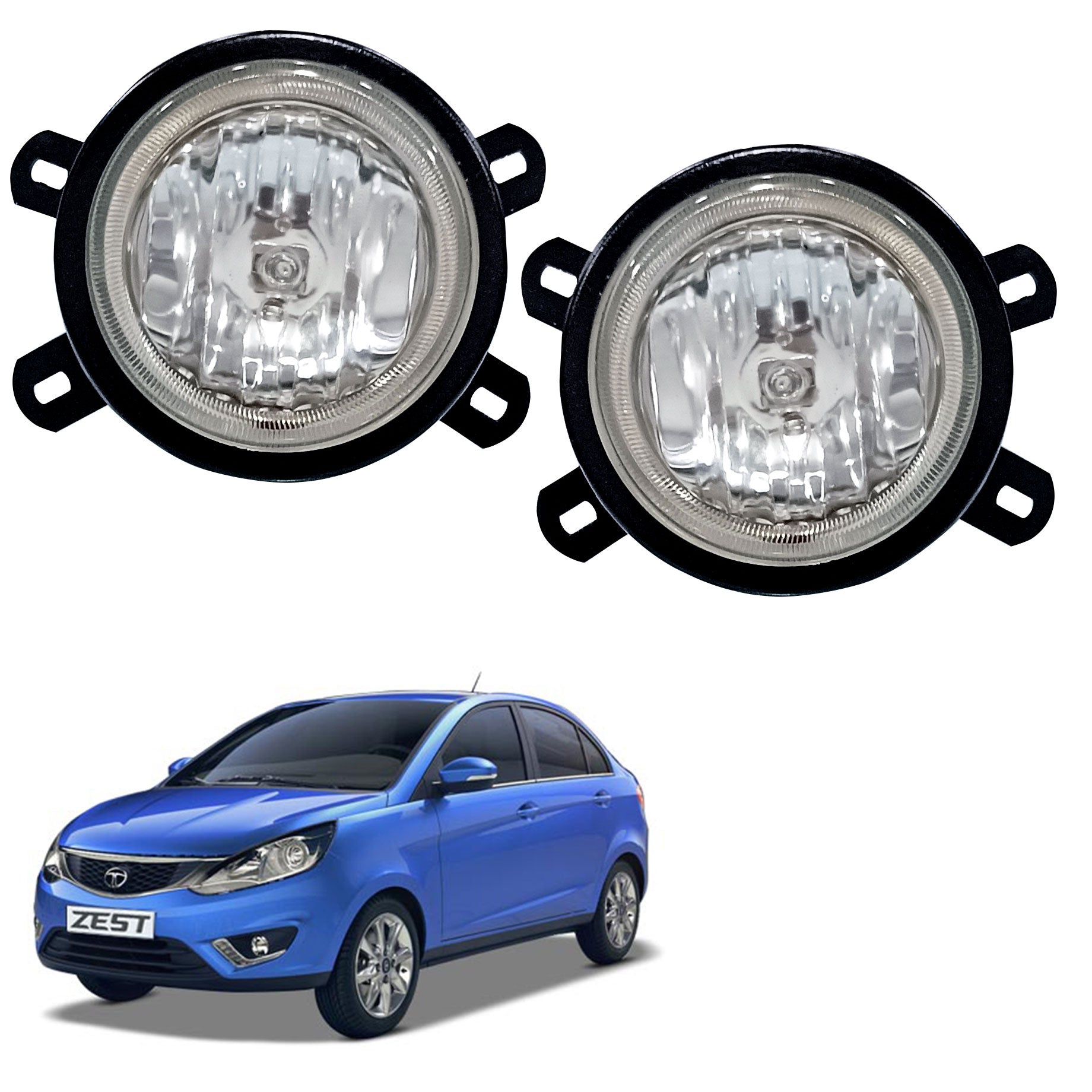 High Power Premium Quality Fog Lamp Compatible with Zest (Set of 2 Pcs)