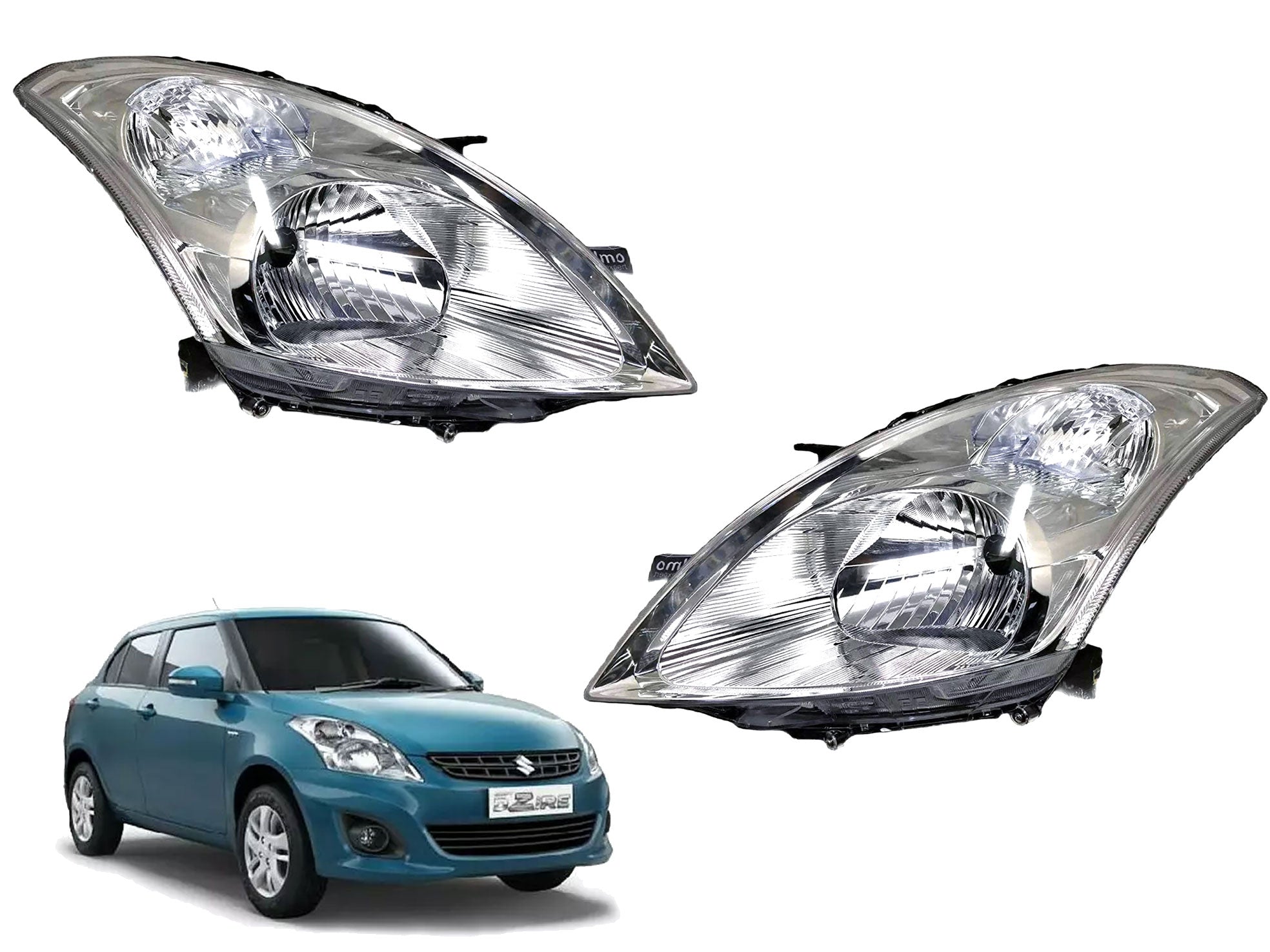 Auto Pearl Headlight Assembly Compatible with Swift (2011-2014)