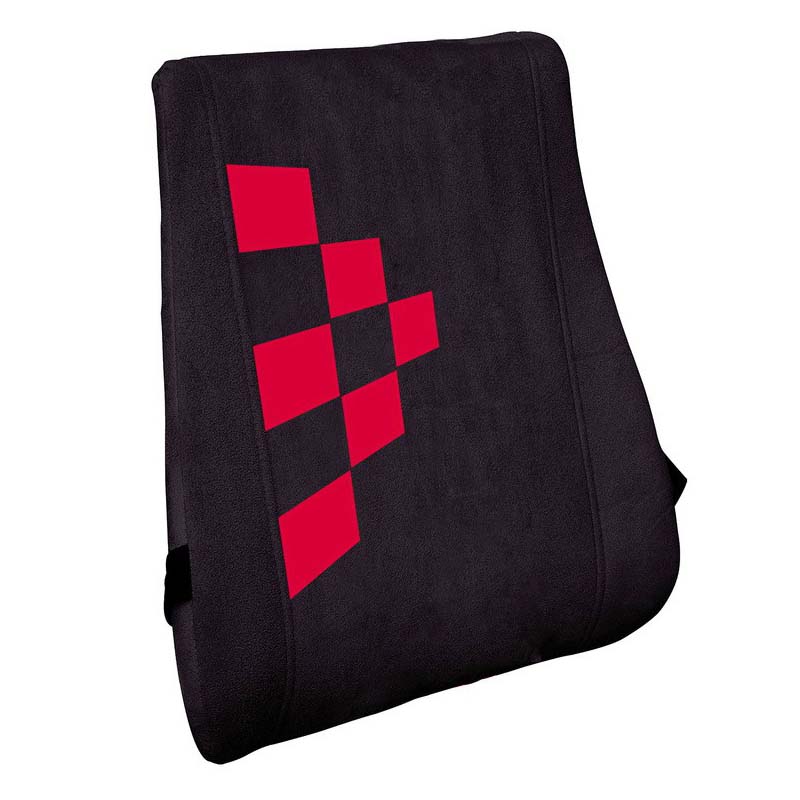 Black, Red Velvet Car Pillow Cushion for car (Rectangular, Pack of 1)